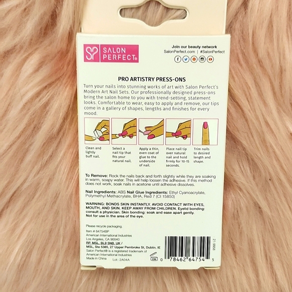 Brand New SALON PERFECT MODERN ART FALSE NAILS-L - Picture 2 of 3